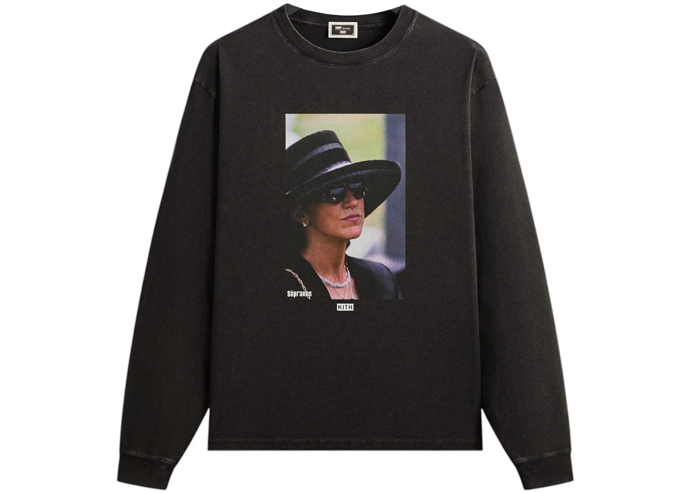 Kith x The Sopranos Carmela Vintage Long Sleeve Tee Black