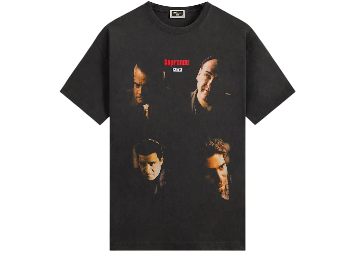 Kith x The Sopranos Characters Vignette Vintage Tee Black