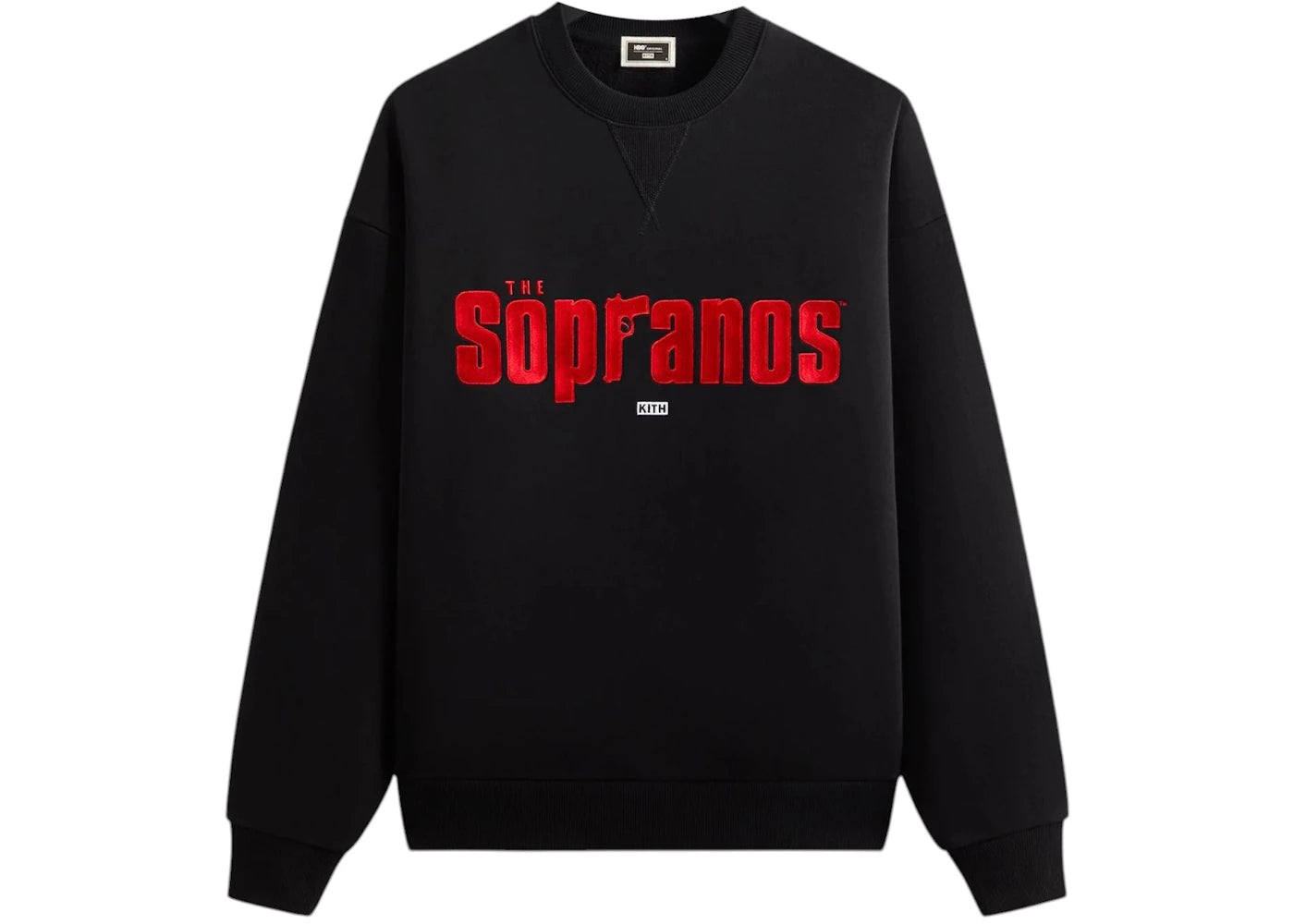 Kith x The Sopranos Main Logo Nelson Crewneck Black