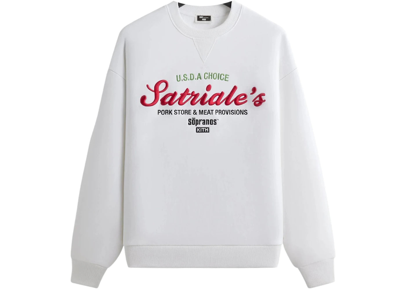 Kith x The Sopranos Satriale's Nelson Crewneck White