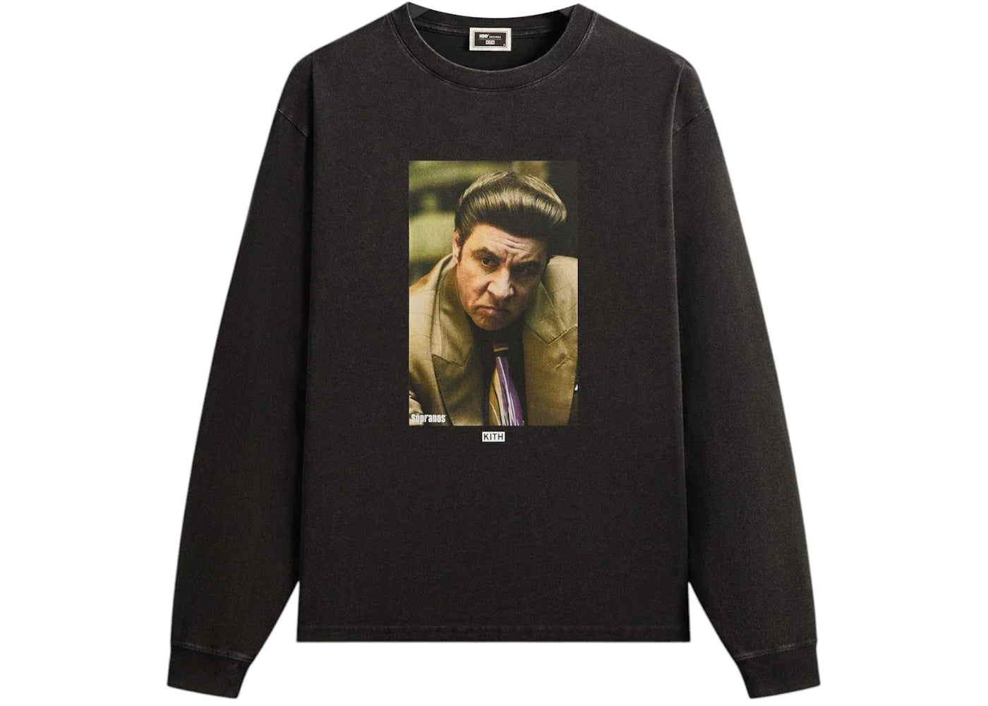 Kith x The Sopranos Silvio Vintage Long Sleeve Tee Black