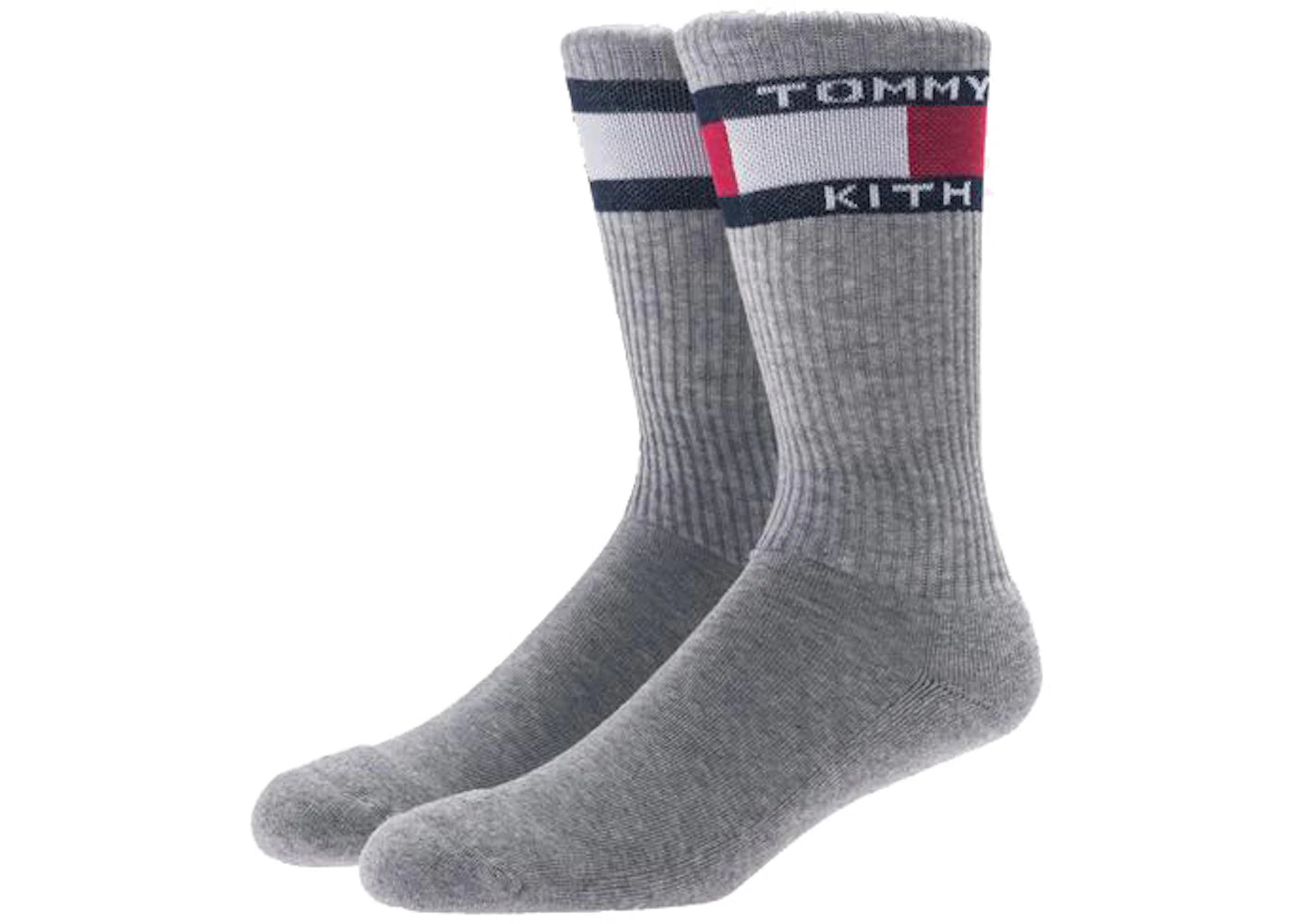 Kith x Tommy Hilfiger Badge Crew Sock Grey