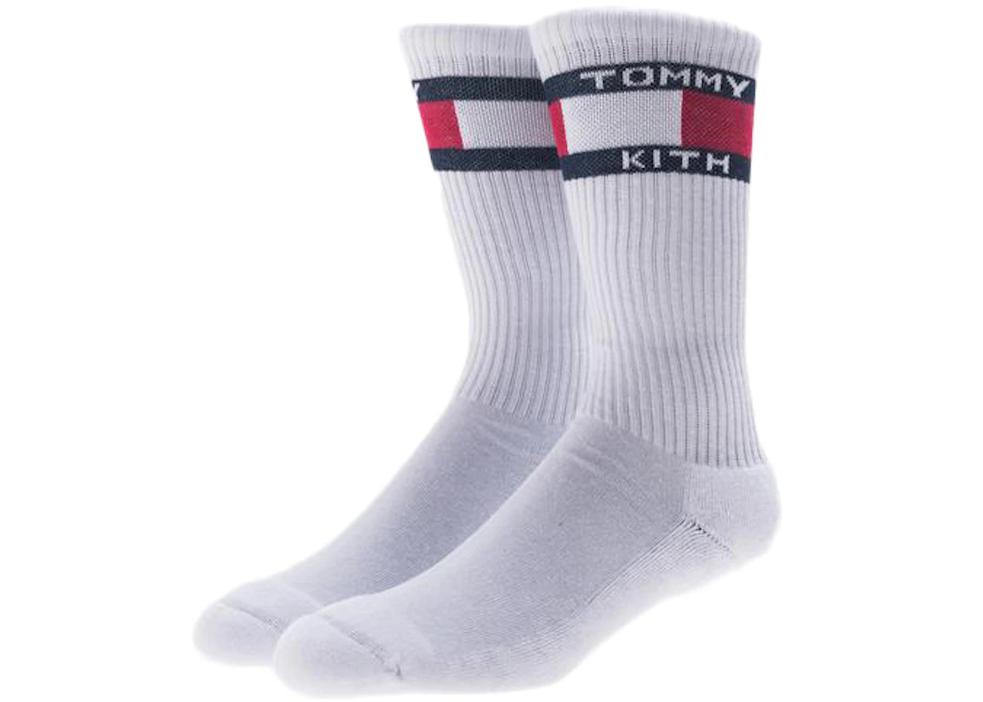 Kith x Tommy Hilfiger Badge Crew Sock White