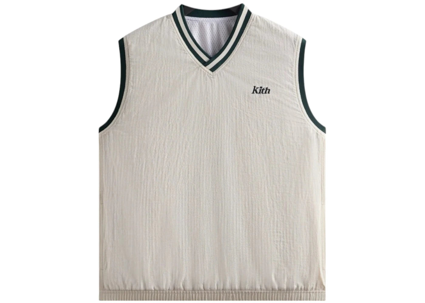 Kith x Wilson Dobby Reversible Vest Sandrift