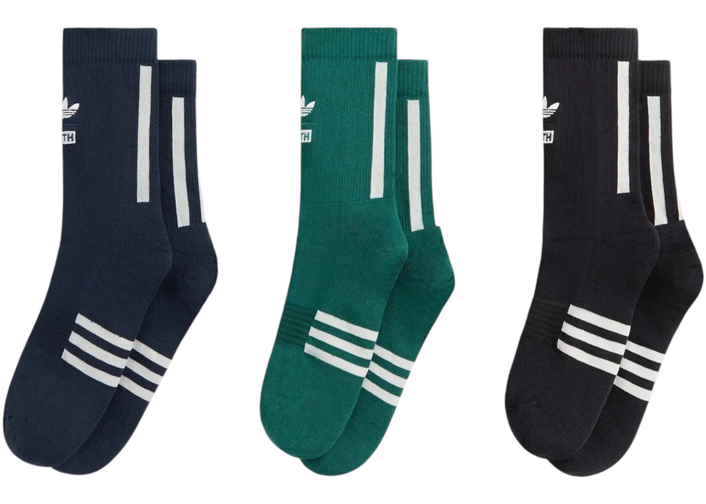 Kith x adidas Football 3-Pack Crew Socks Multi