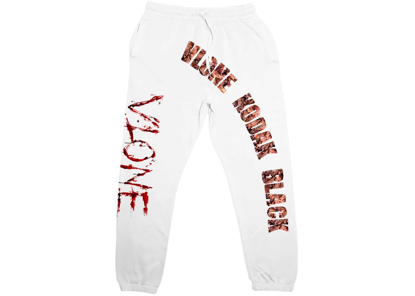 Kodak Black x Vlone Zombie Joggers White