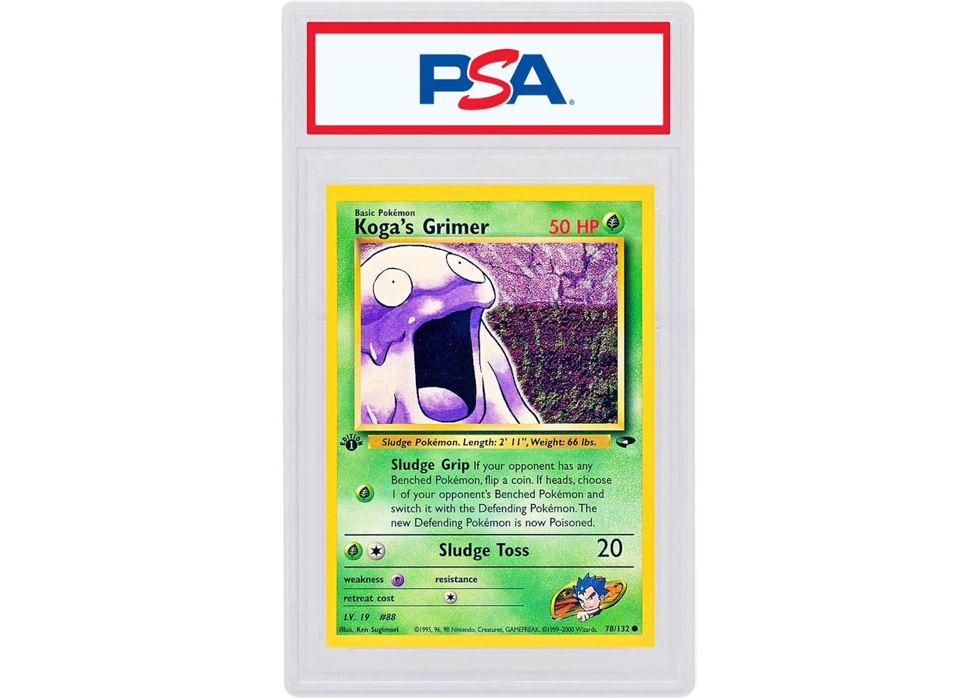 Koga's Grimer 2000 Pokemon TCG Gym Challenge 1st Edition #78/132 (PSA or BGS Graded)