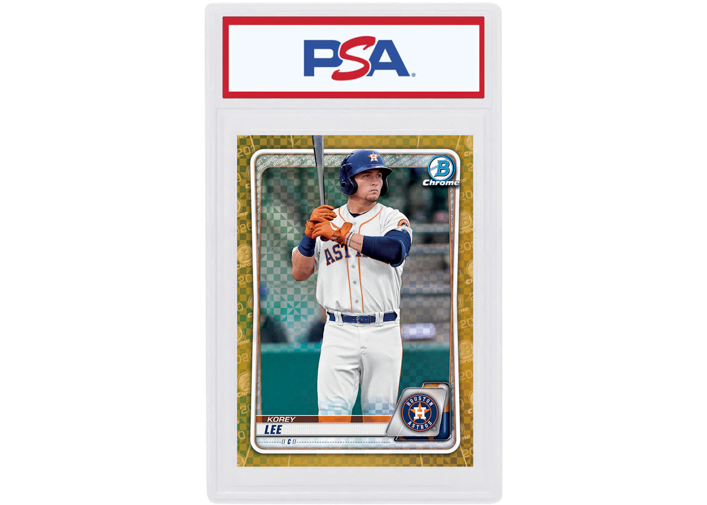 Korey Lee 2020 Bowman Chrome X Gold X-Fractor /3 #BCP-193