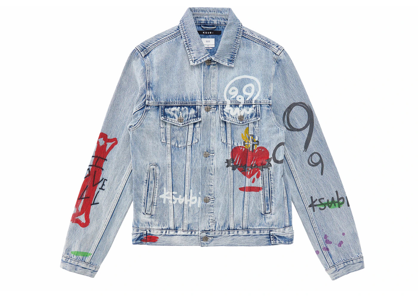 Ksubi x Juice Wrld 999 Classic Juice Trip Jacket Washed Indigo