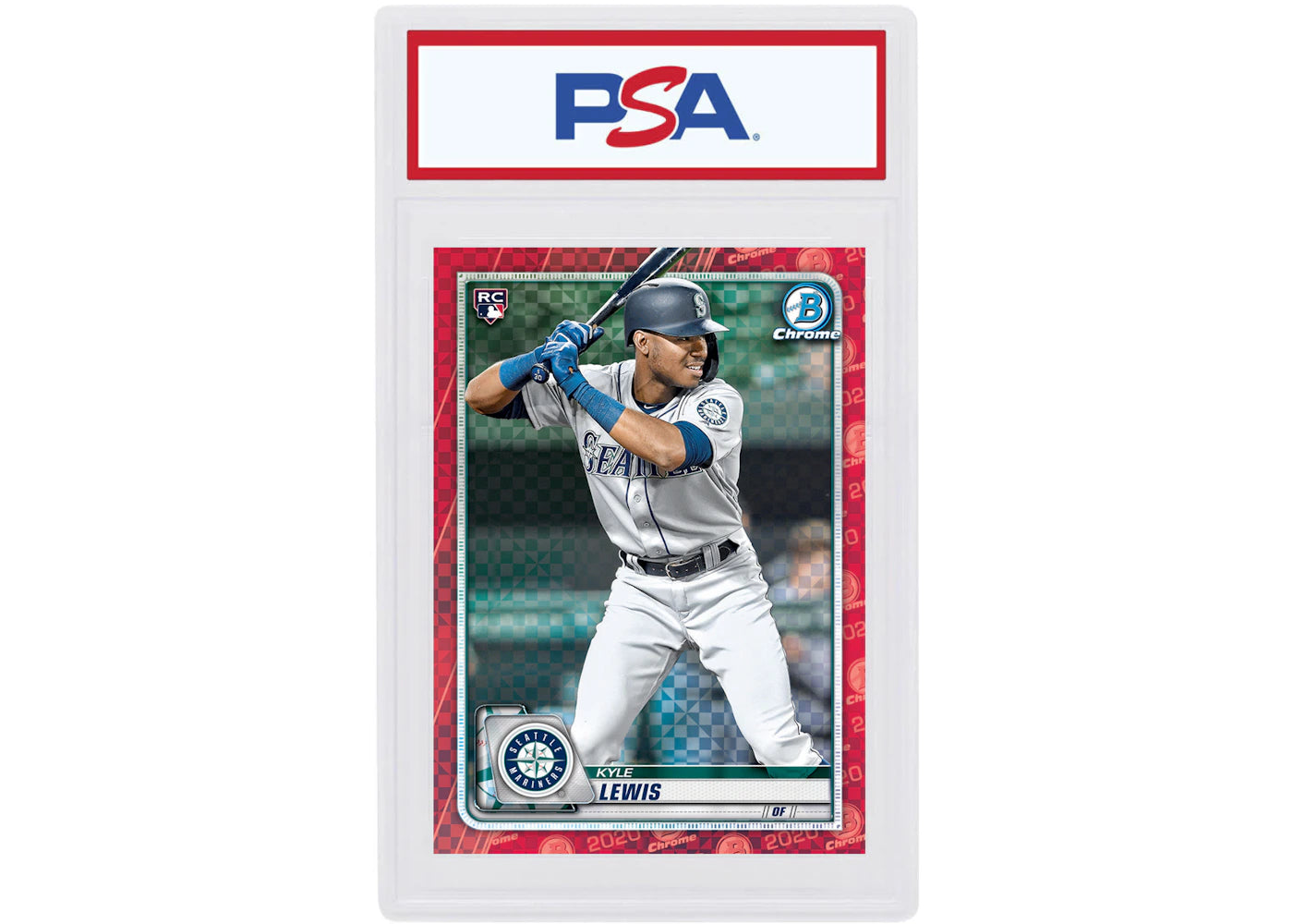 Kyle Lewis 2020 Bowman Chrome X Rookie Red X-Fractor 1/1 #90 (PSA or BGS Graded)