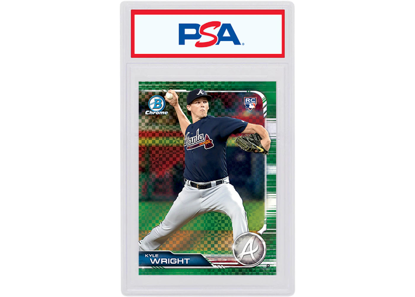 Kyle Wright 2019 Bowman Chrome X Rookie Green X-Fractor /31 #76 (PSA or BGS Graded)