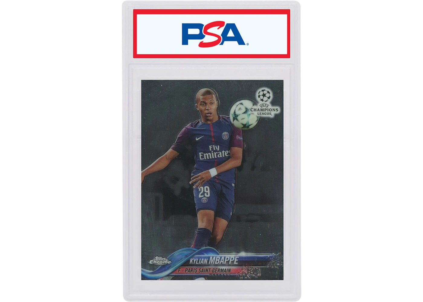 Kylian Mbappe 2017 Topps Chrome UEFA Champions League #41 (PSA or BGS Graded)