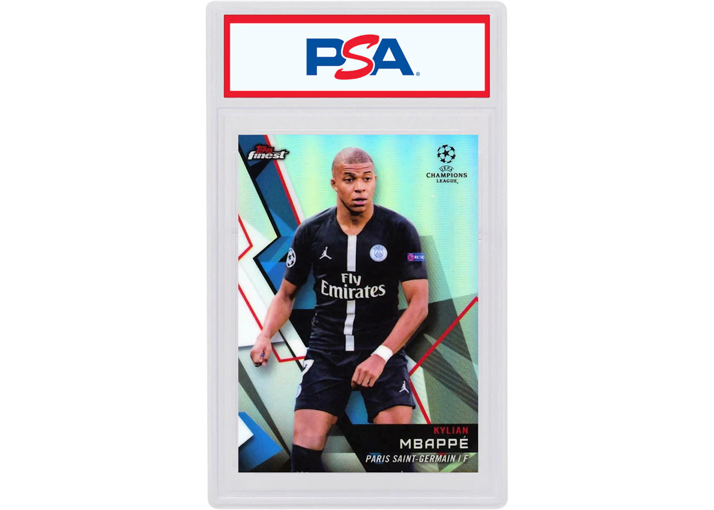 Kylian Mbappe 2018 Topps Finest UEFA Champions League Refractor #50 (PSA or BGS Graded)