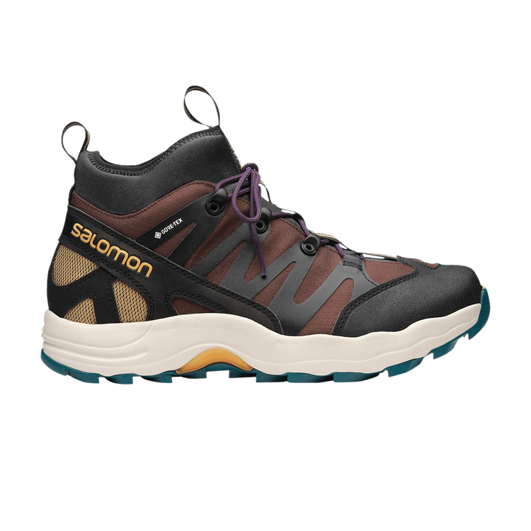 Salomon XA-Pro 1 Mid Gore-Tex Black Chocolate Brown Blue