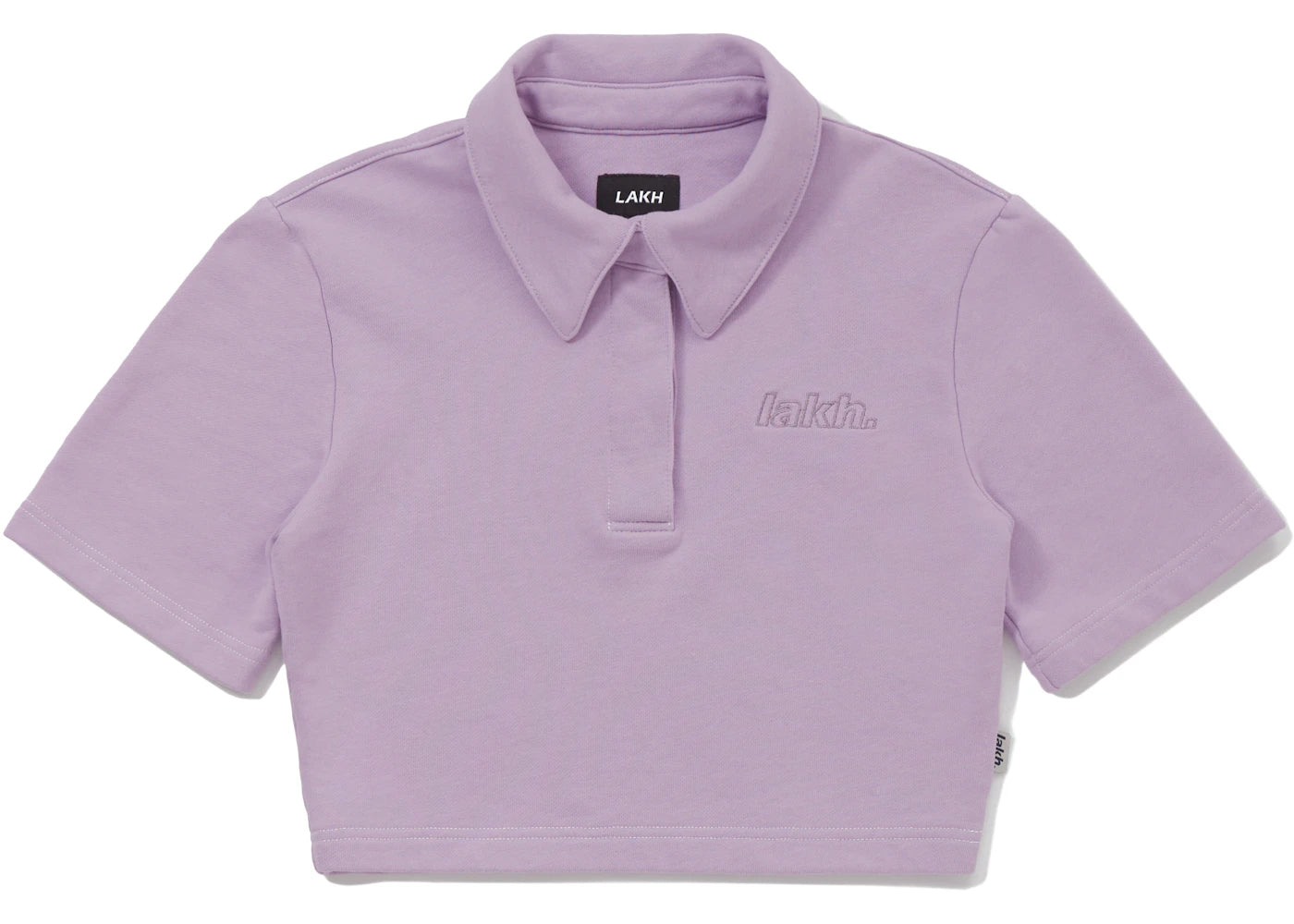 LAKH Knit 3.0 Cropped Polo Lilac