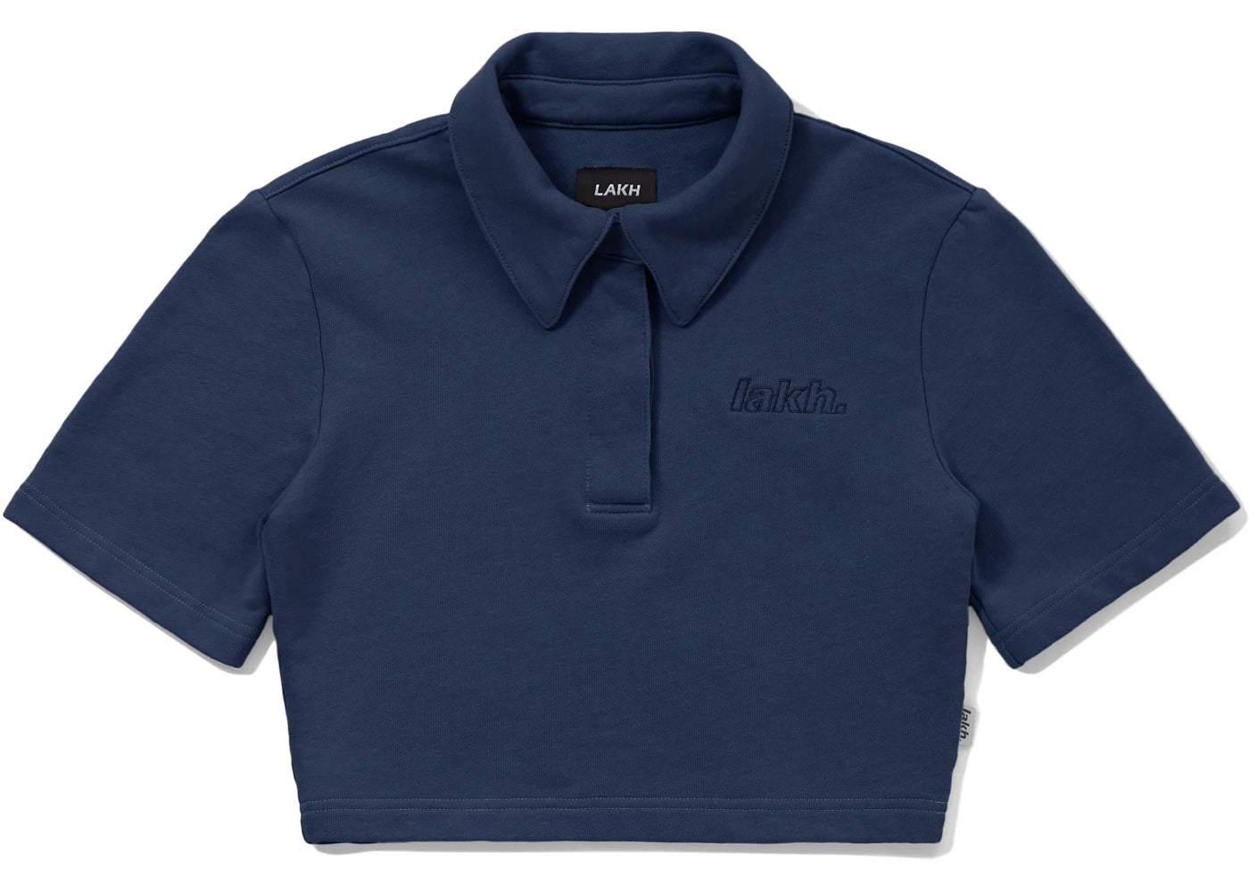 LAKH Knit 3.0 Cropped Polo Navy