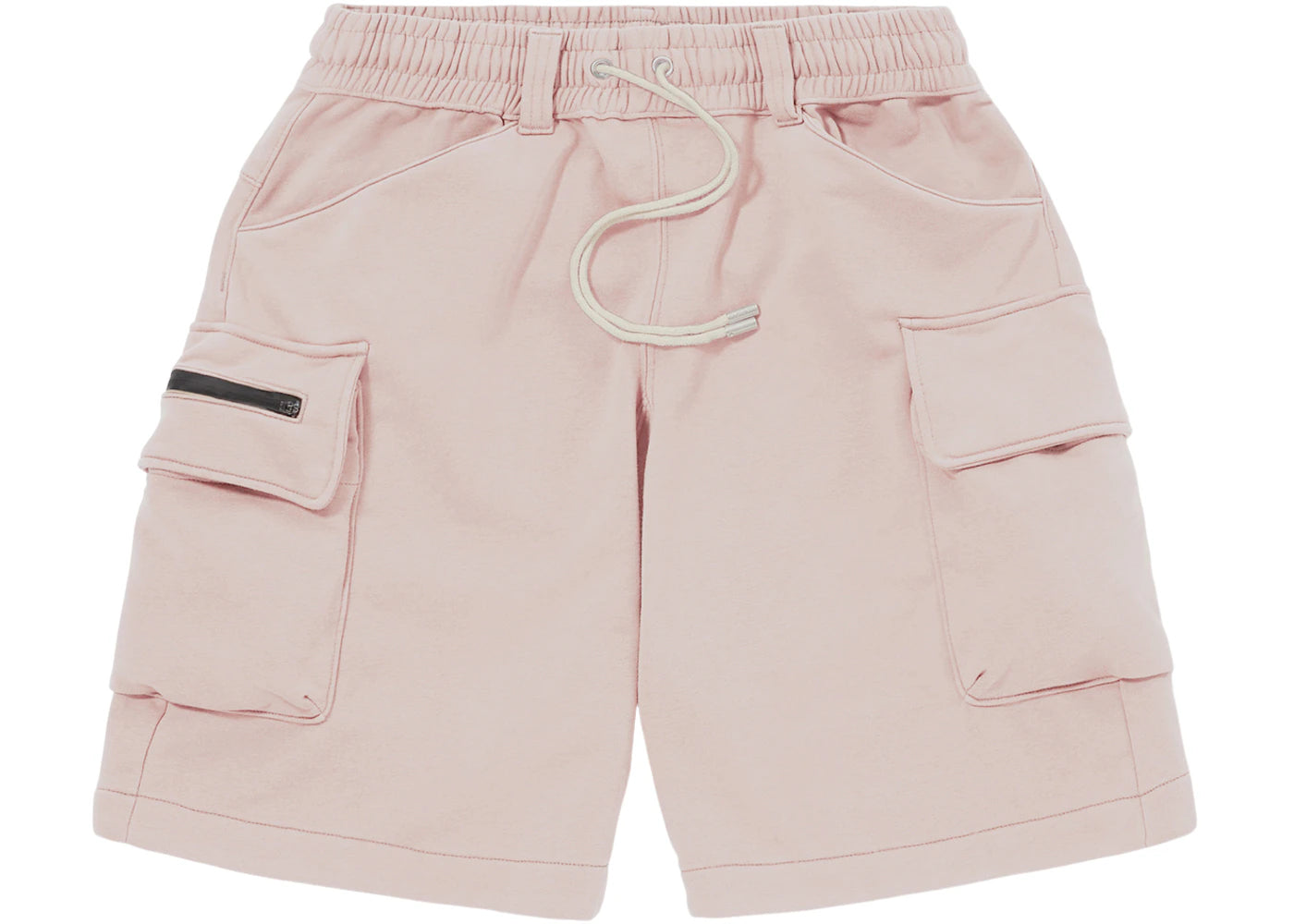 LAKH Knitted Cargo Shorts Pale Pink