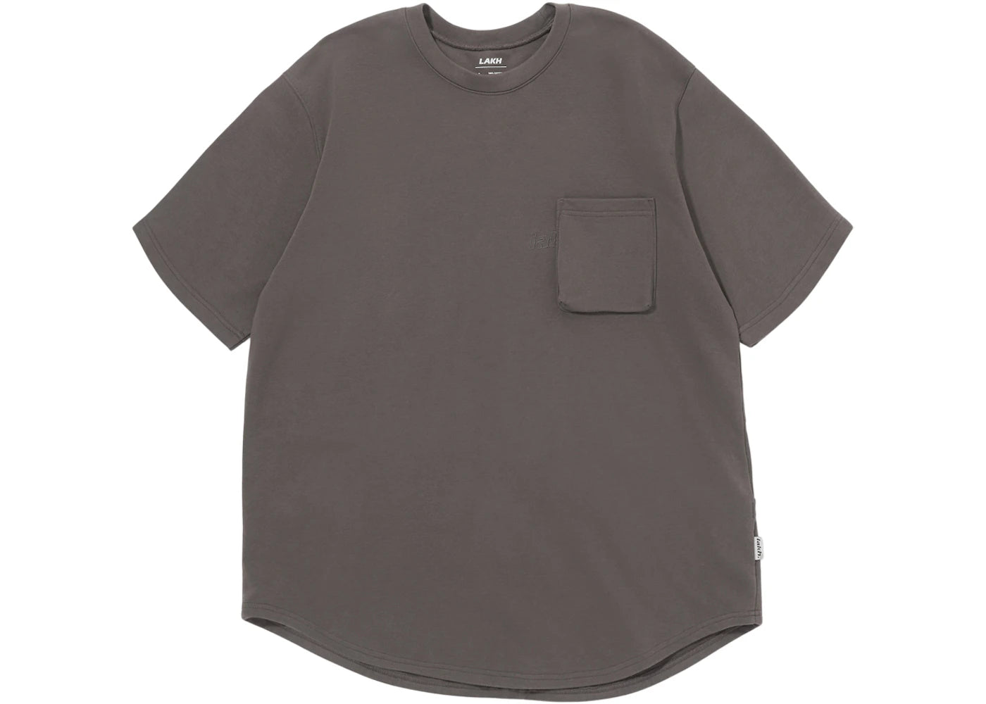 LAKH Knitted Utility Tee Dark Grey