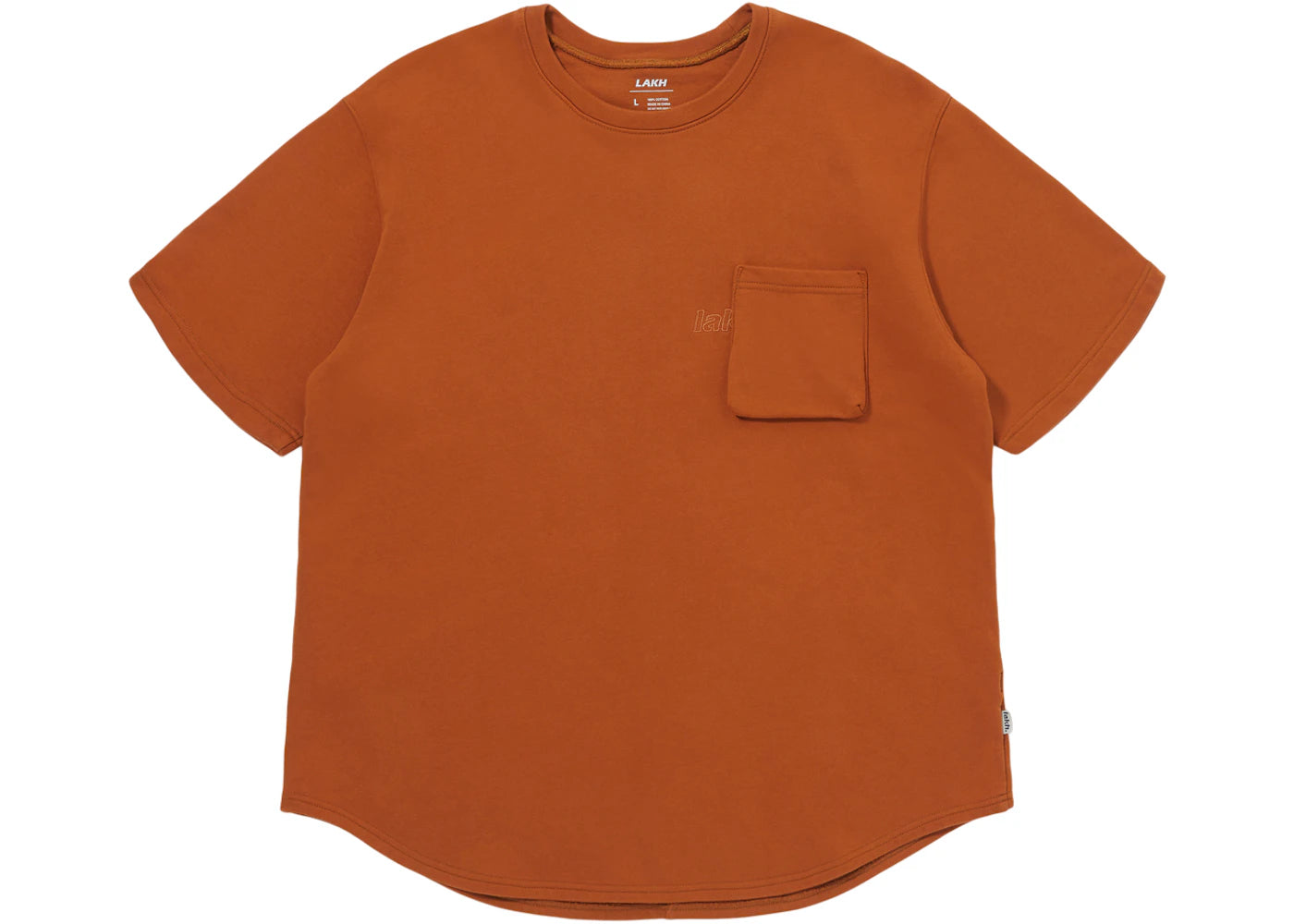 LAKH Knitted Utility Tee Dusty Orange