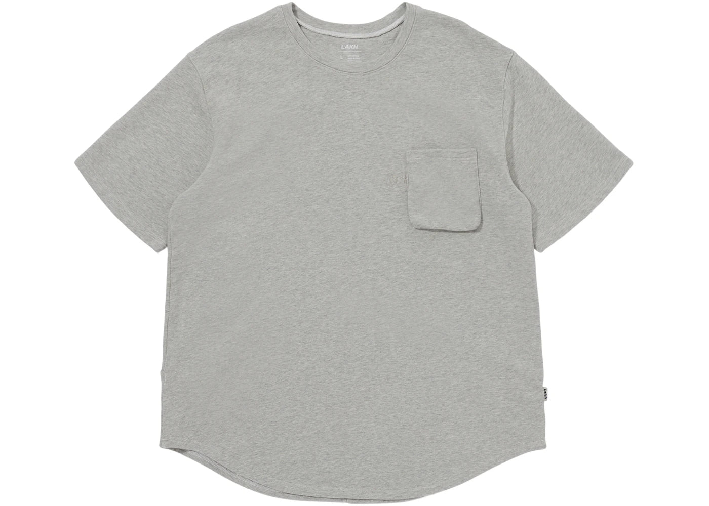 LAKH Knitted Utility Tee Light Grey