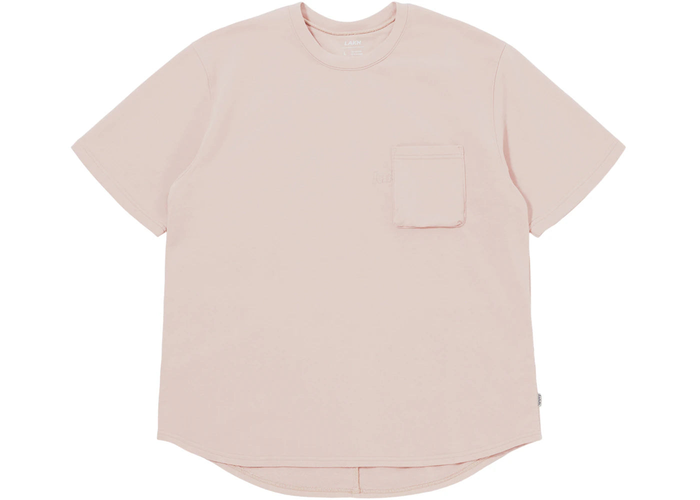LAKH Knitted Utility Tee Pale Pink