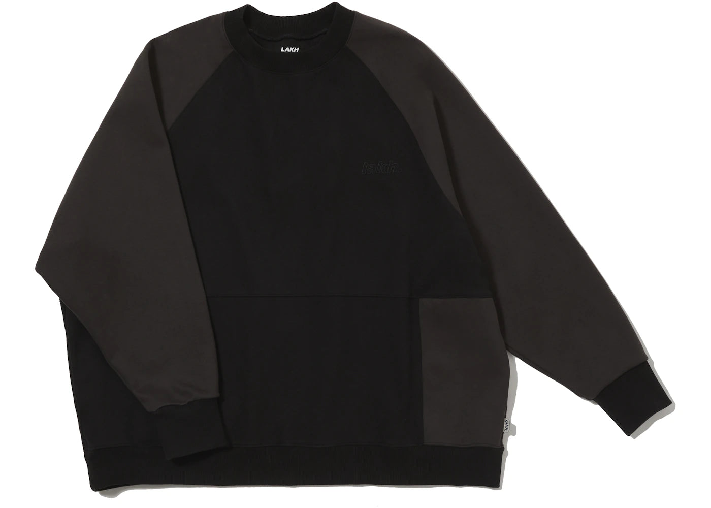 LAKH Oversized Crewneck Sweater Black