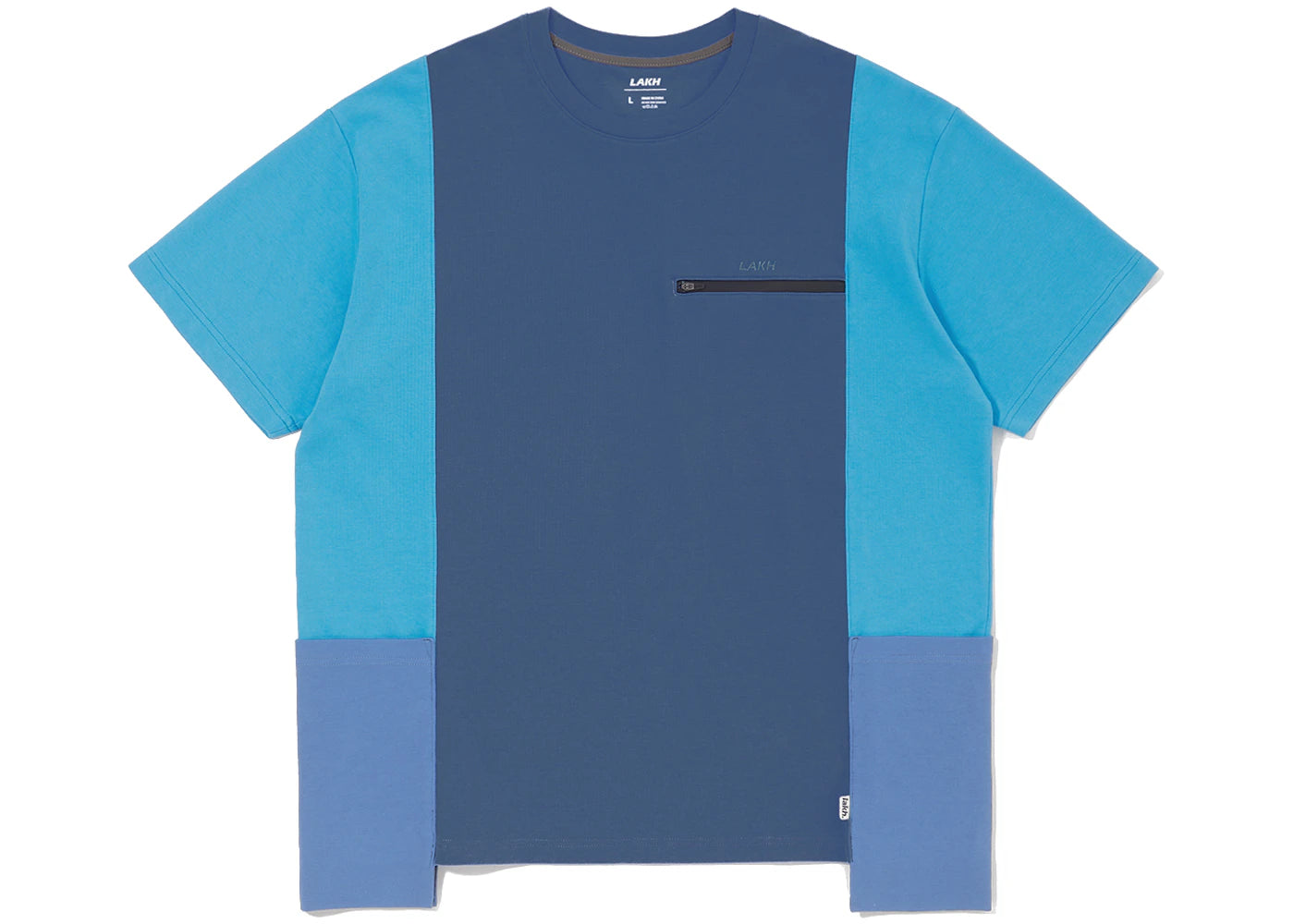LAKH Panel Pocket Tee Blue
