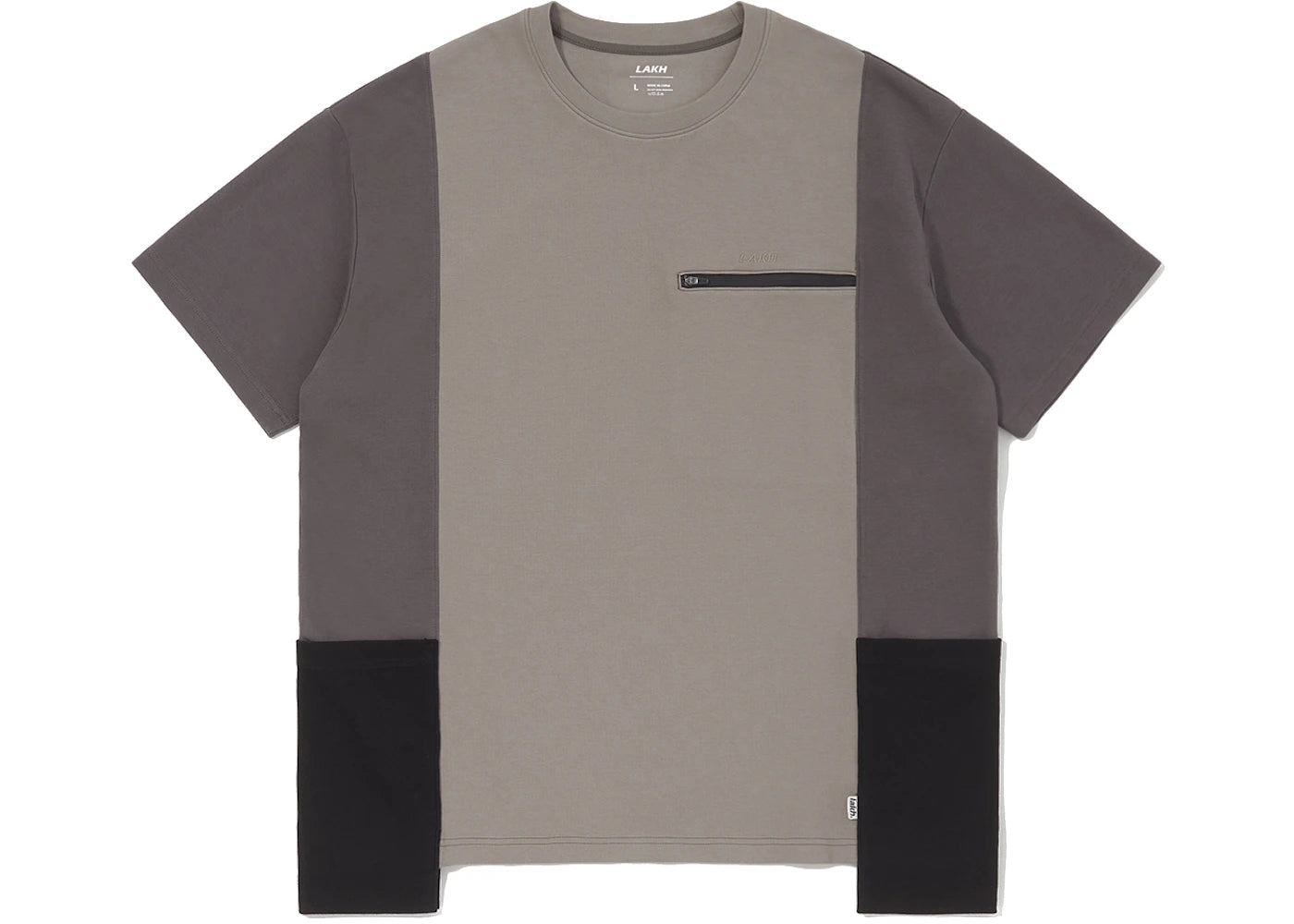 LAKH Panel Pocket Tee Grey