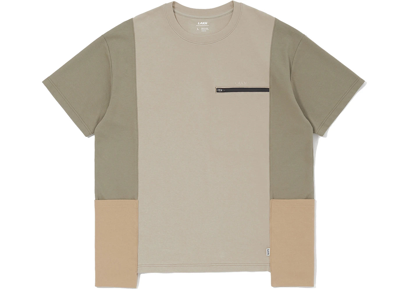 LAKH Panel Pocket Tee Olive