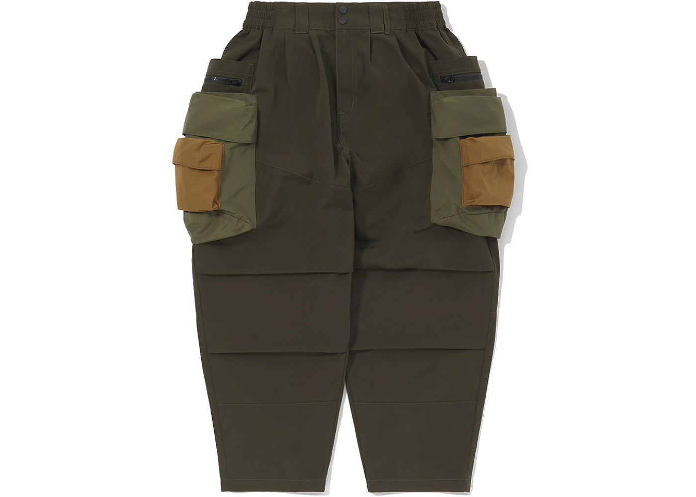 LAKH Patch Pocket Utility Pants Olive