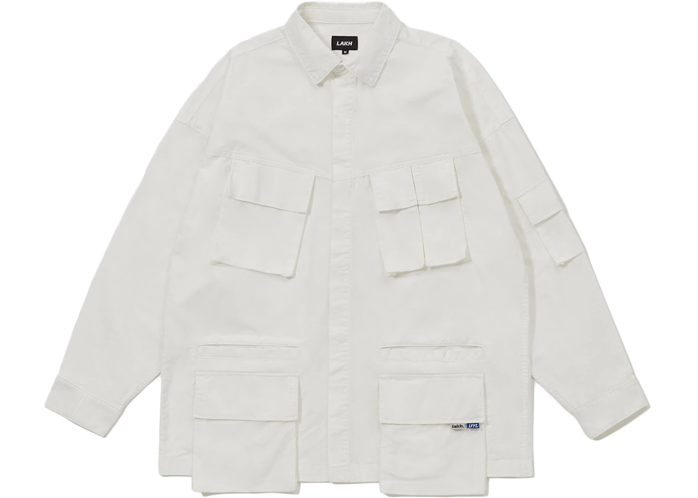 LAKH x LFYT Ten Pockets Oxford Shirt White
