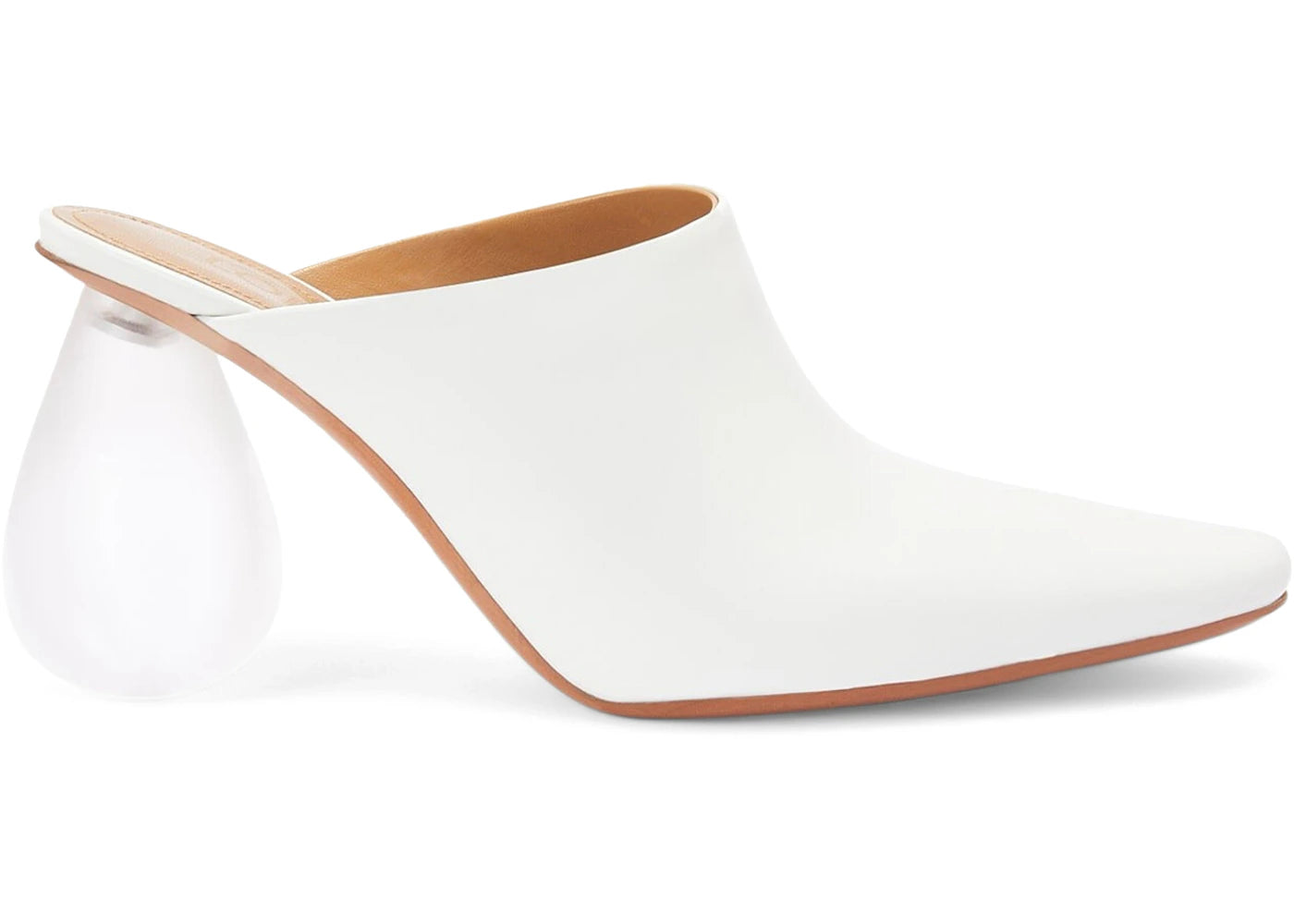 LOEWE 90 Drop Heel Mules White (Women's)