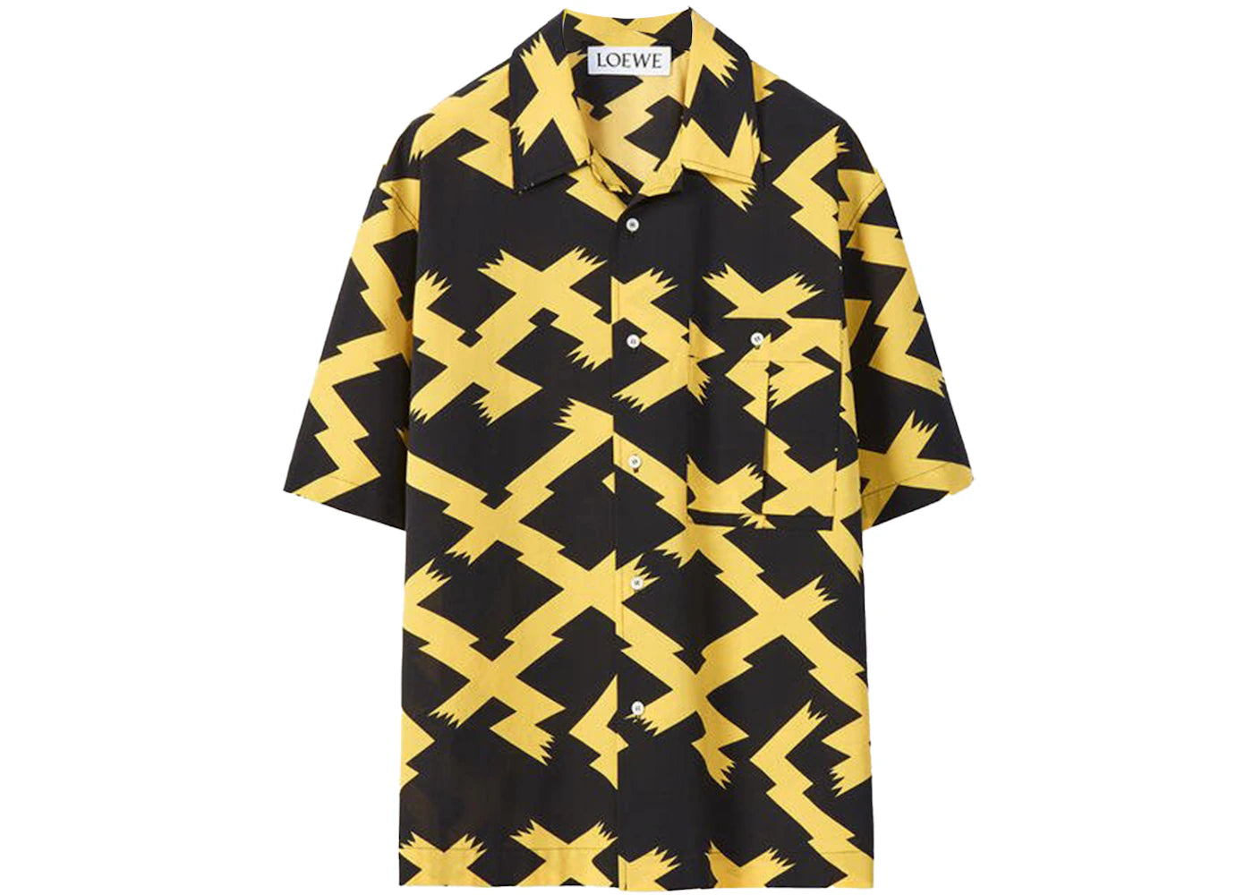 LOEWE Allover Print Shirt Black/Yellow