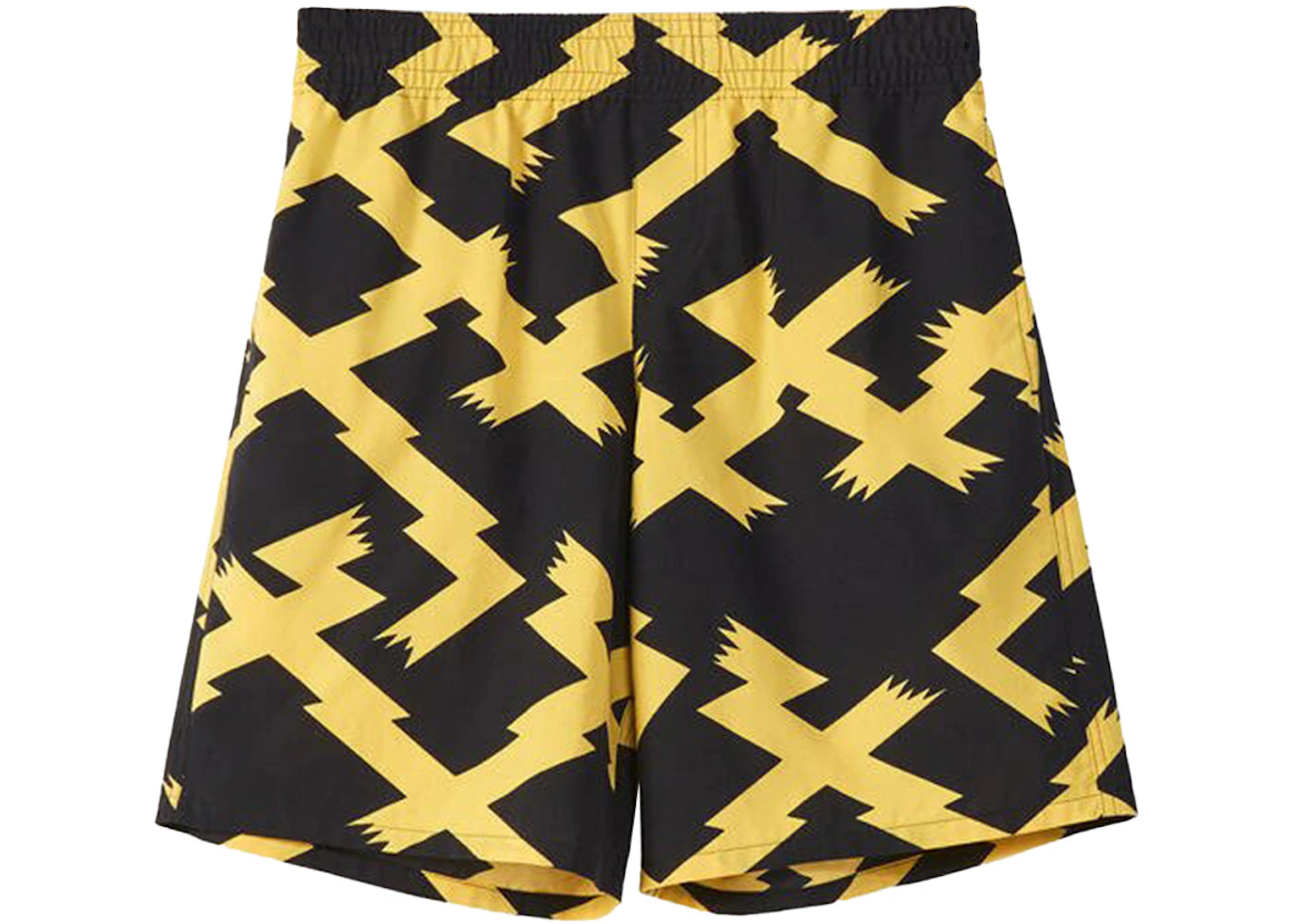 LOEWE Allover Print Shorts Black/Yellow
