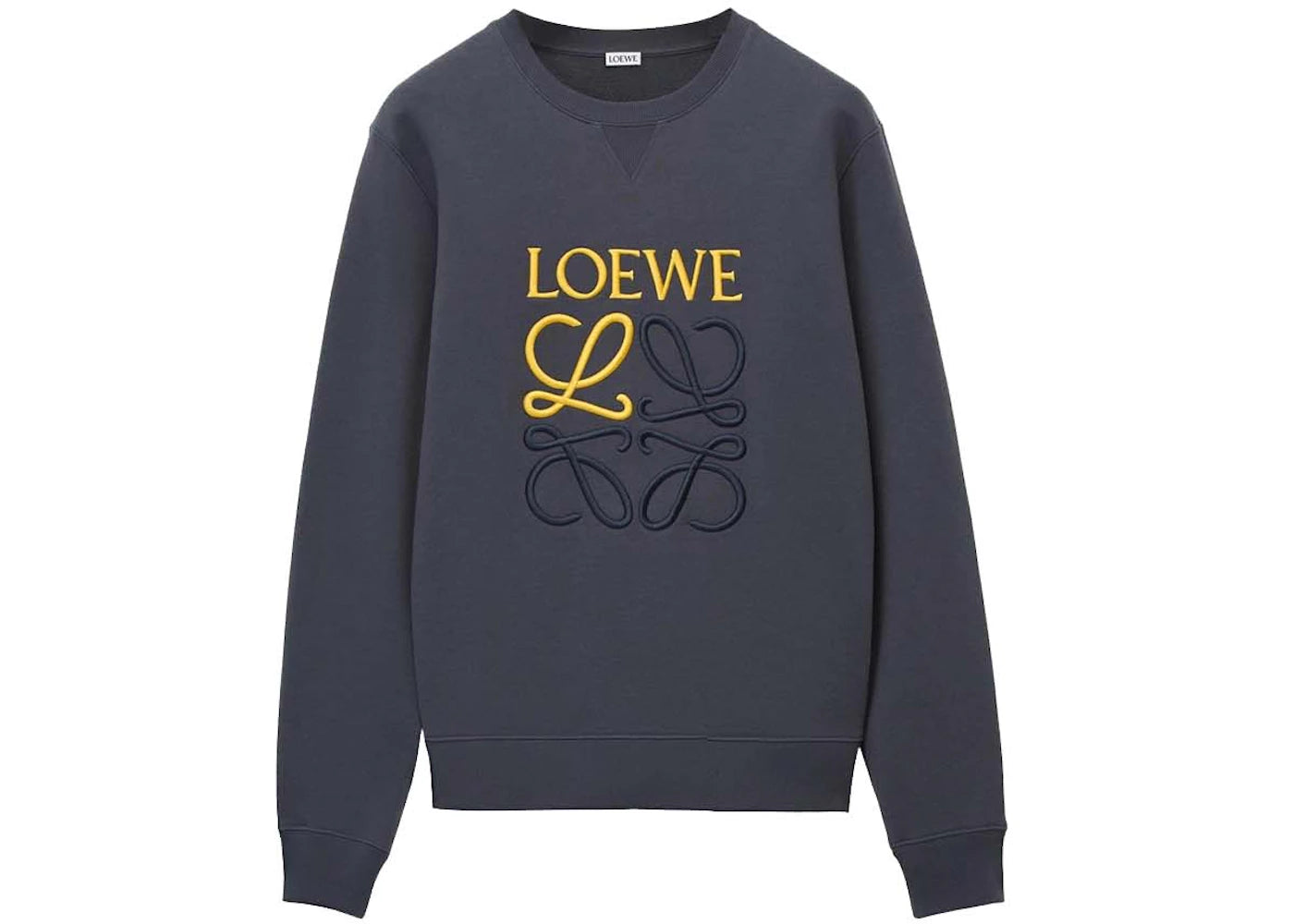 LOEWE Anagram Cotton Sweatshirt Onyx Blue