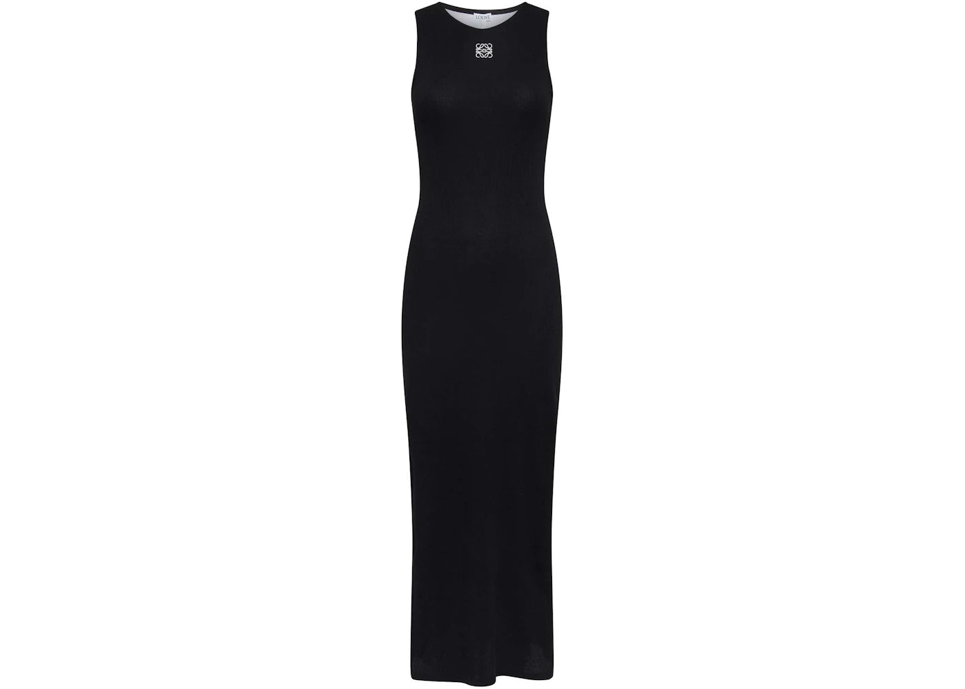 LOEWE Anagram Cotton Tank Dress Black