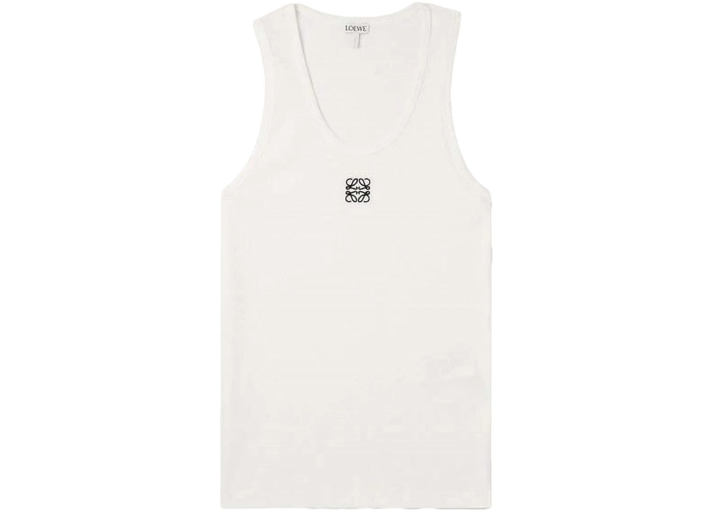 LOEWE Anagram Cotton Tank Top White