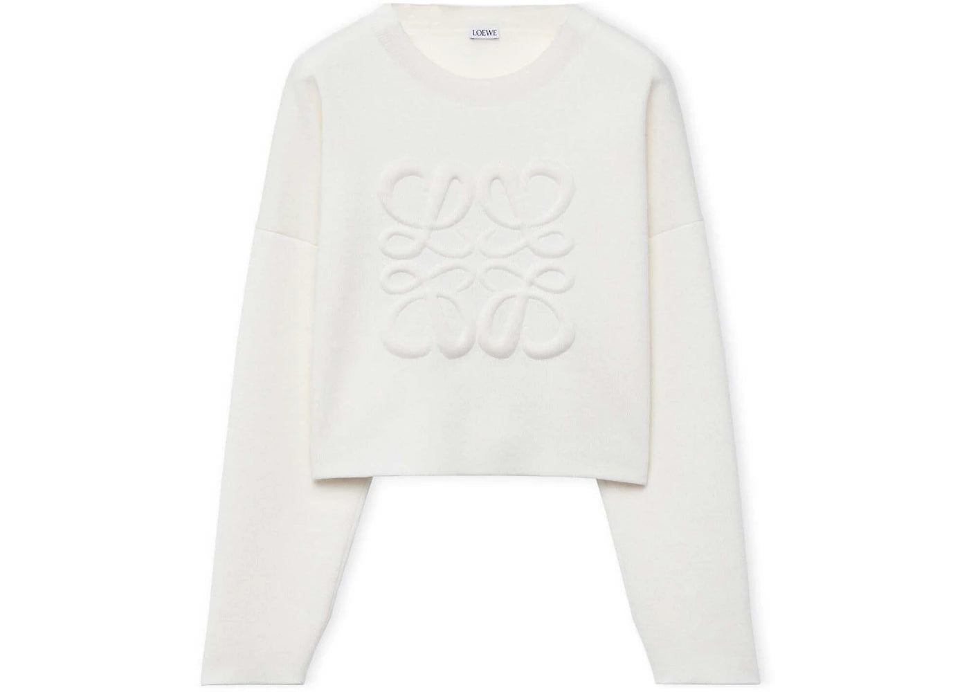 LOEWE Anagram Sweater in Wool White