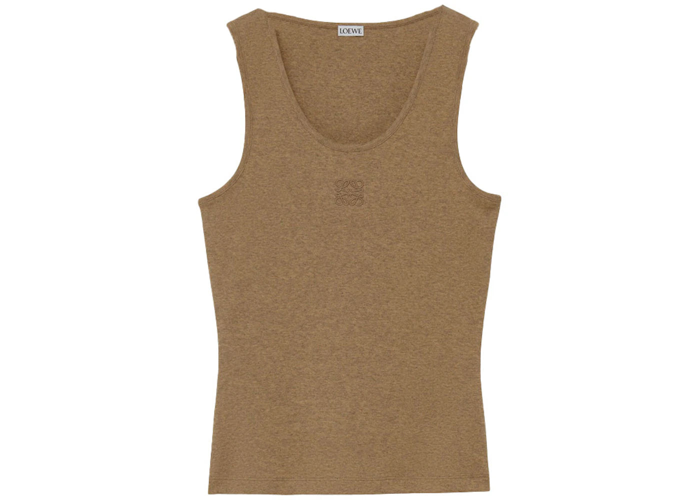 LOEWE Anagram Tank Top in Cotton Taos Taupe