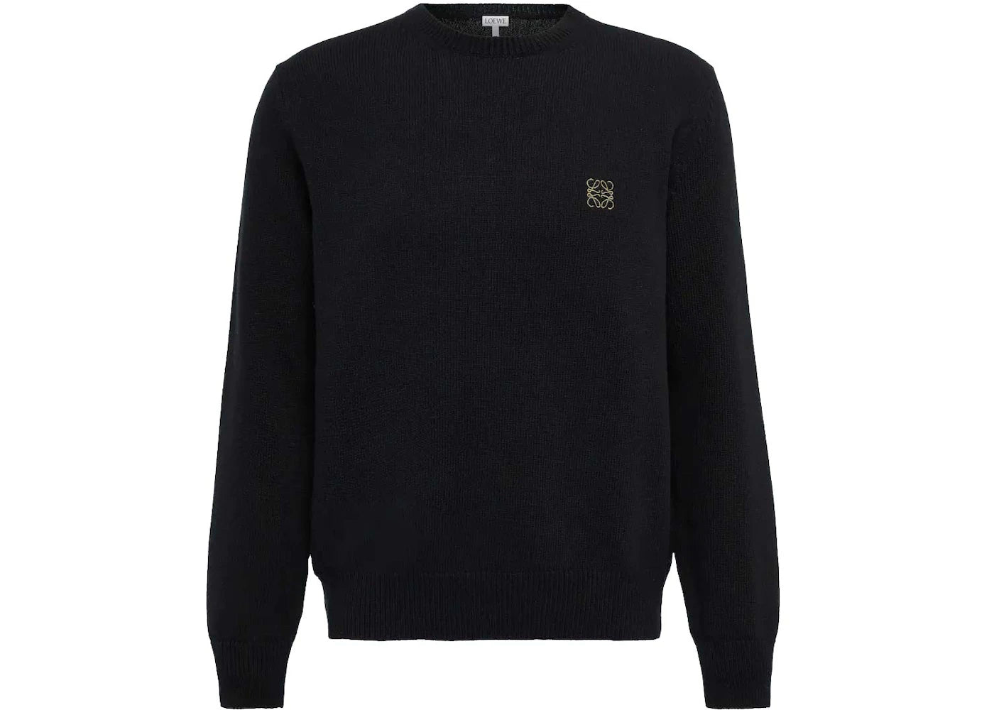 LOEWE Anagram Wool Sweater Black/Khaki Green