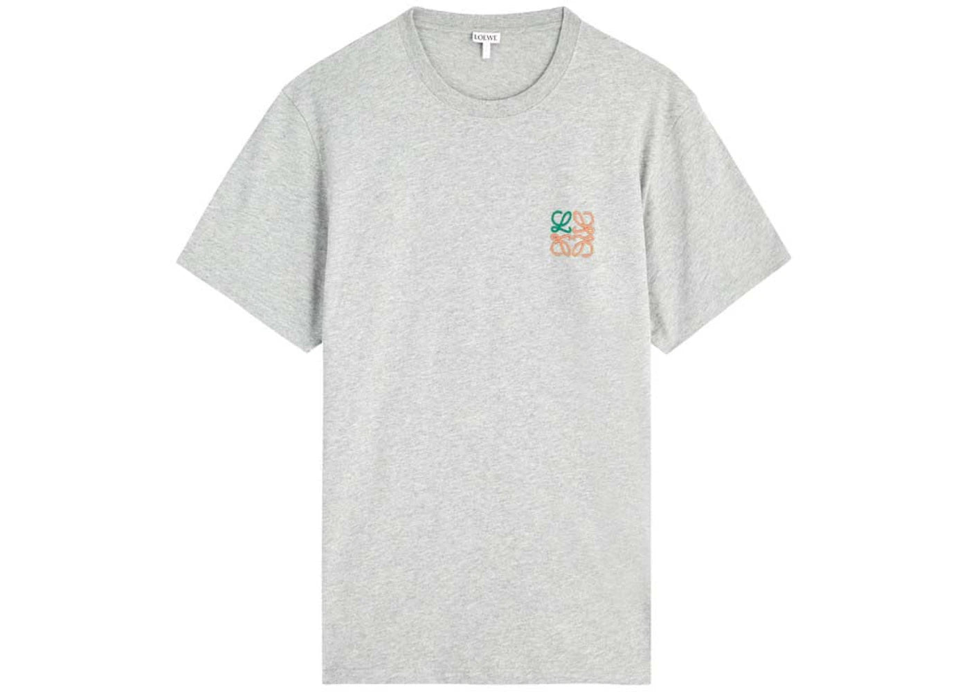 LOEWE Anagram-embroidered T-shirt Grey