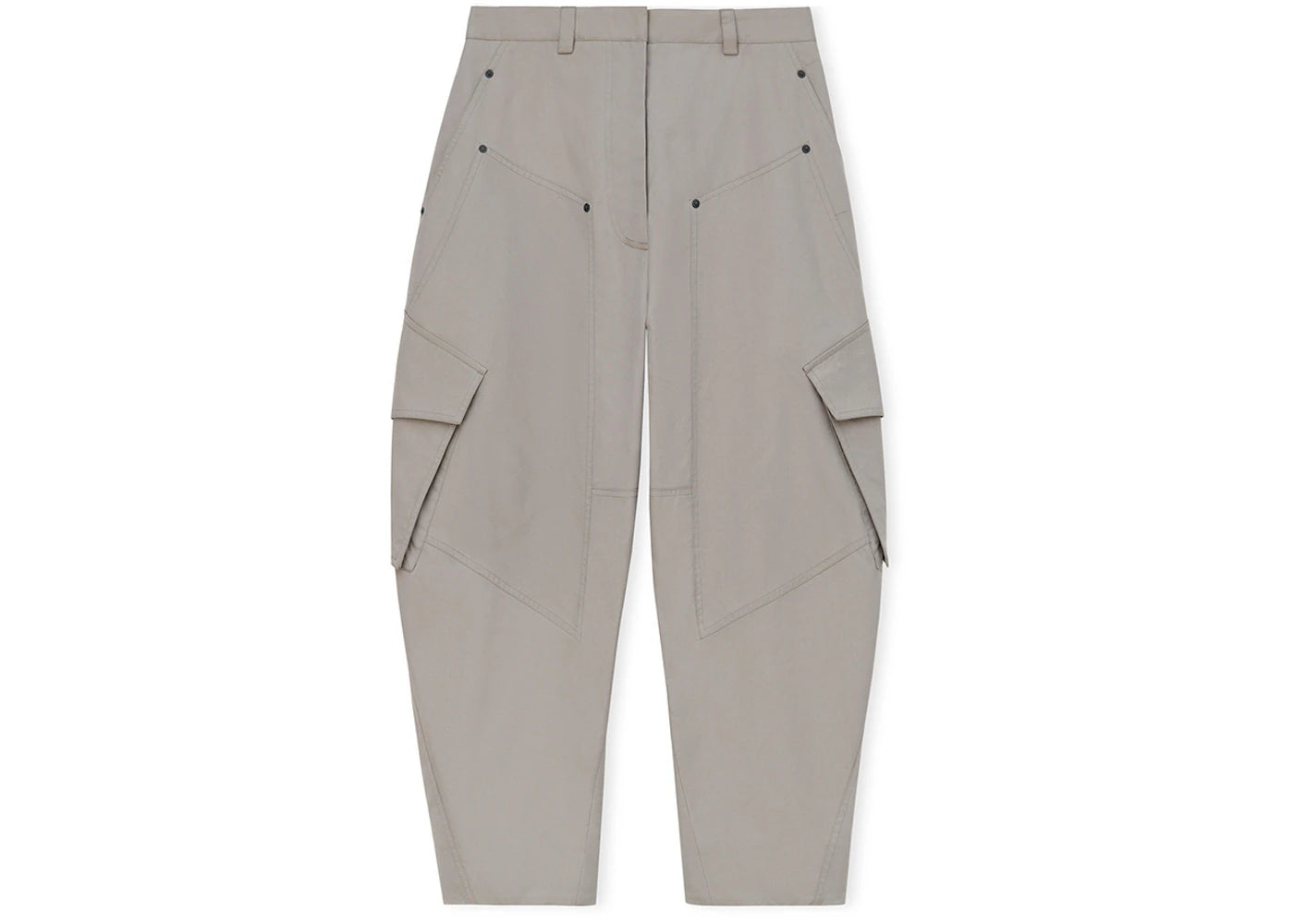 LOEWE Cargo Cotton Gabardine Trousers Fog Grey