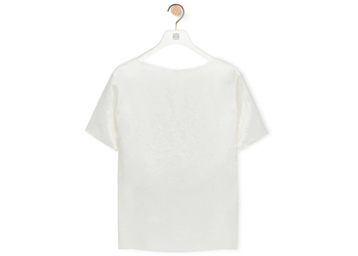 LOEWE Chain Top in Technical Satin White