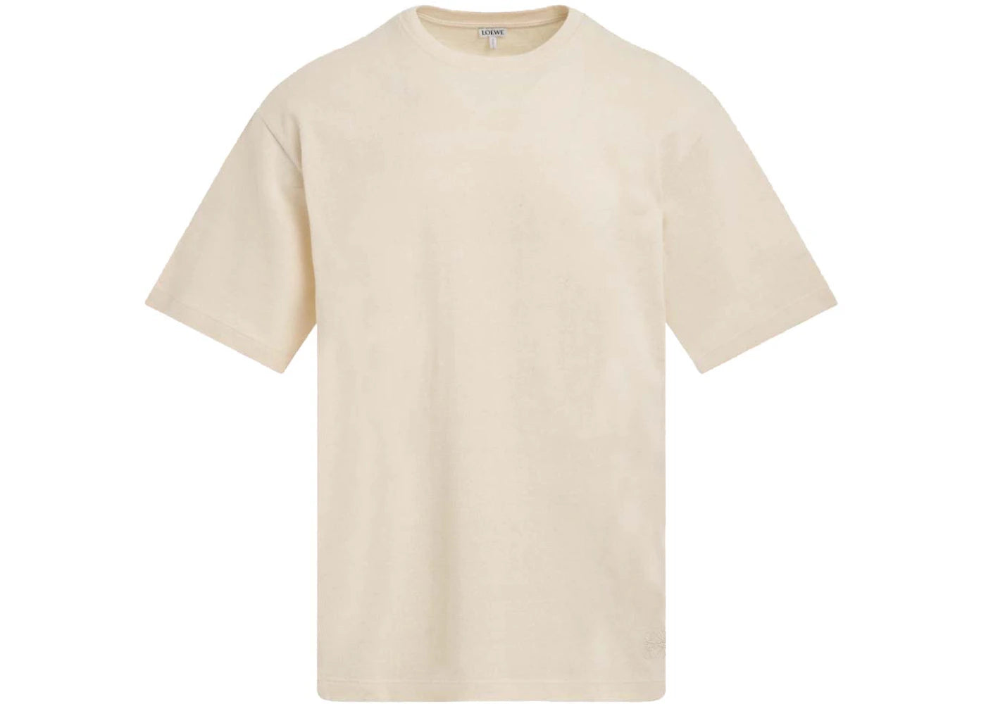 LOEWE Chia Elephant Cotton T-Shirt Ecru