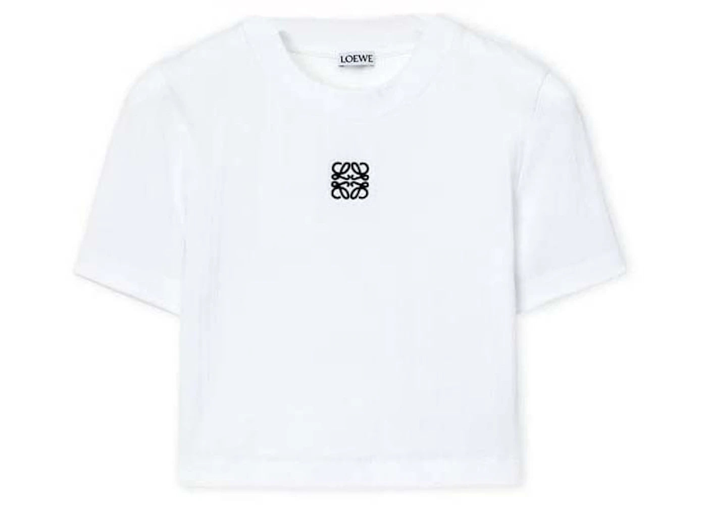 LOEWE Cropped Top in Cotton White