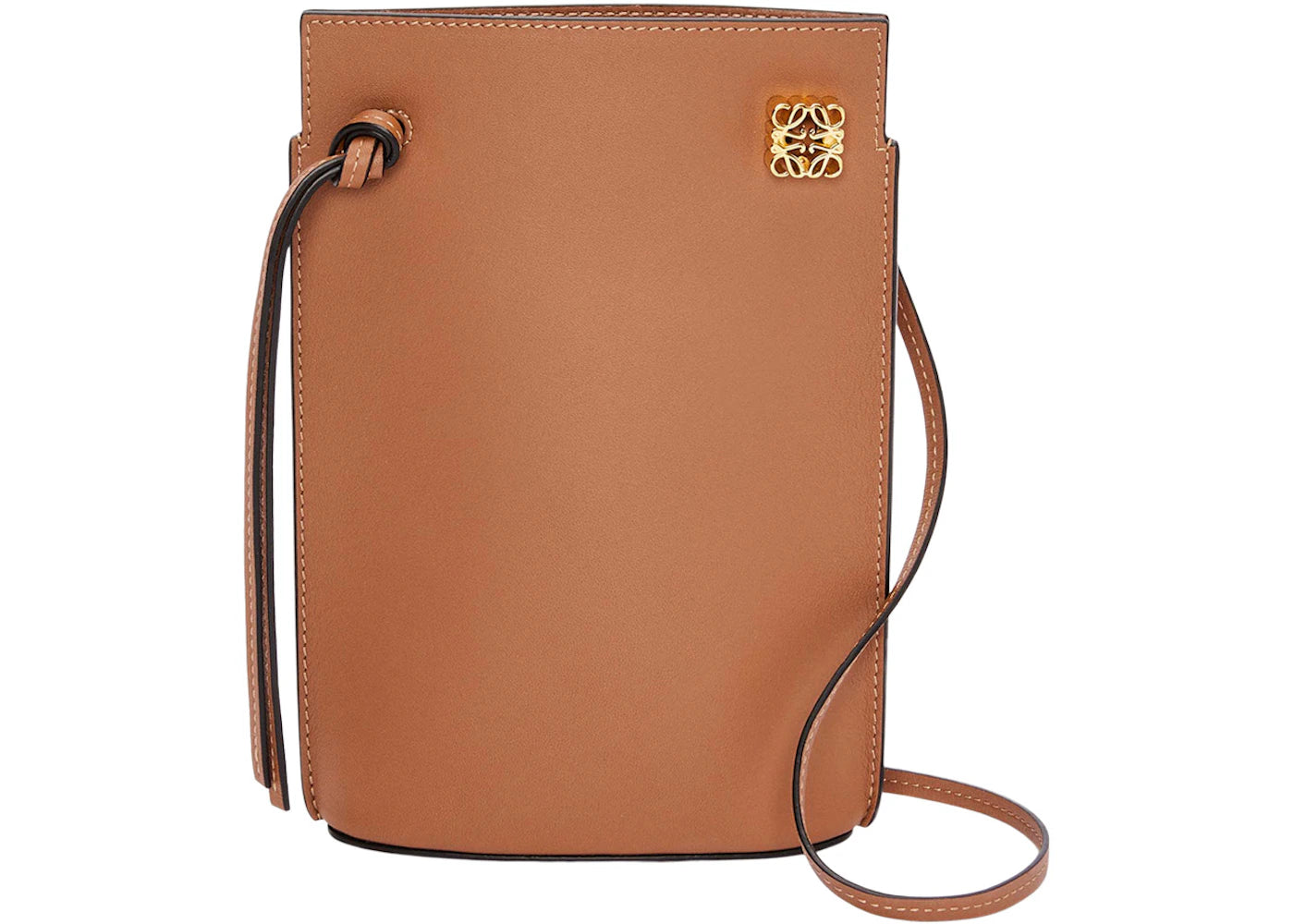 LOEWE Dice Pocket in Classic Calfskin Tan