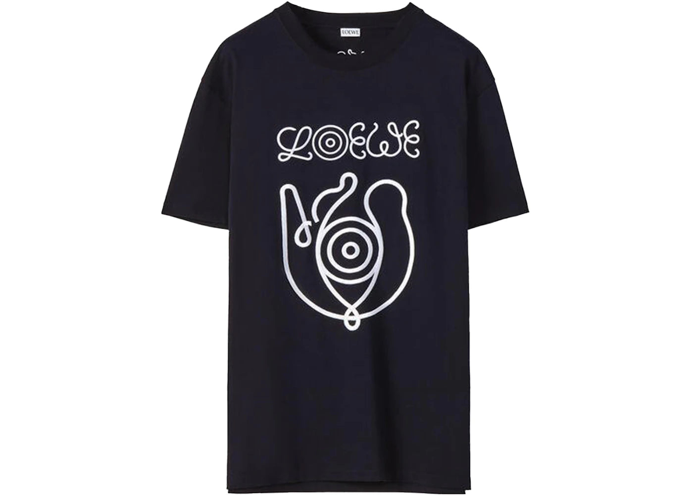 LOEWE Embroidered Nature Logo T-Shirt Ultramarine Blue