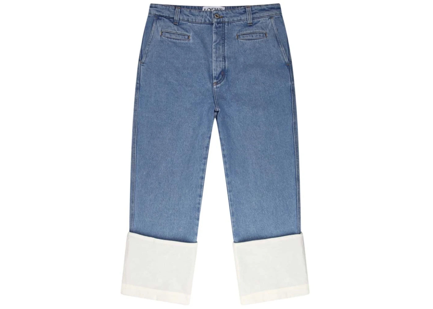 LOEWE Fisherman Jeans in Stone Washed Denim Blue