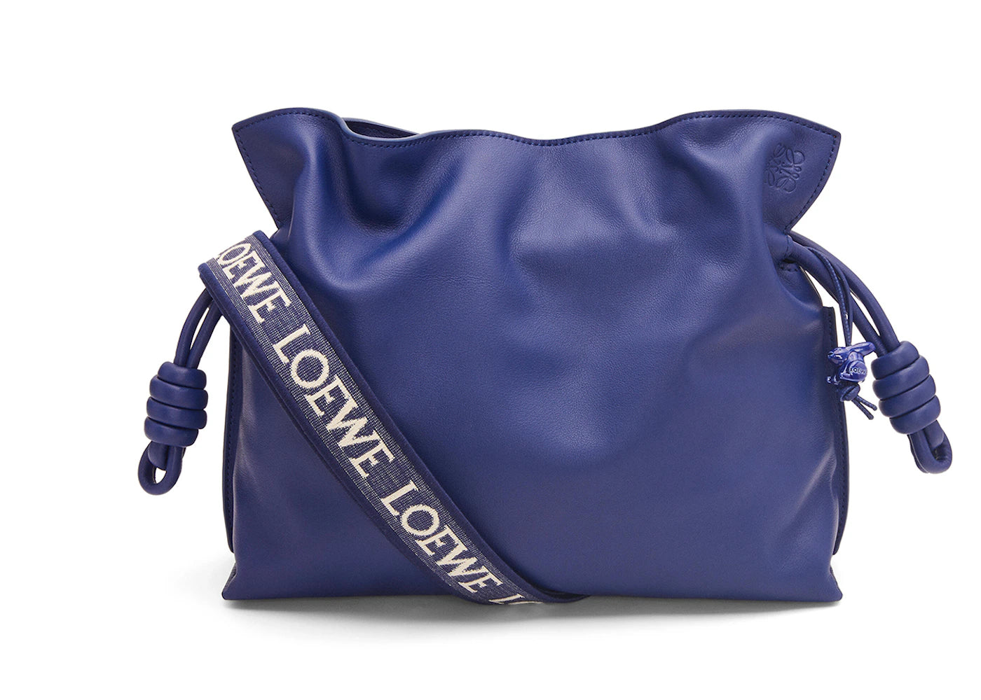 LOEWE Flamenco Clutch In Nappa Calfskin Deep Purple Glaze