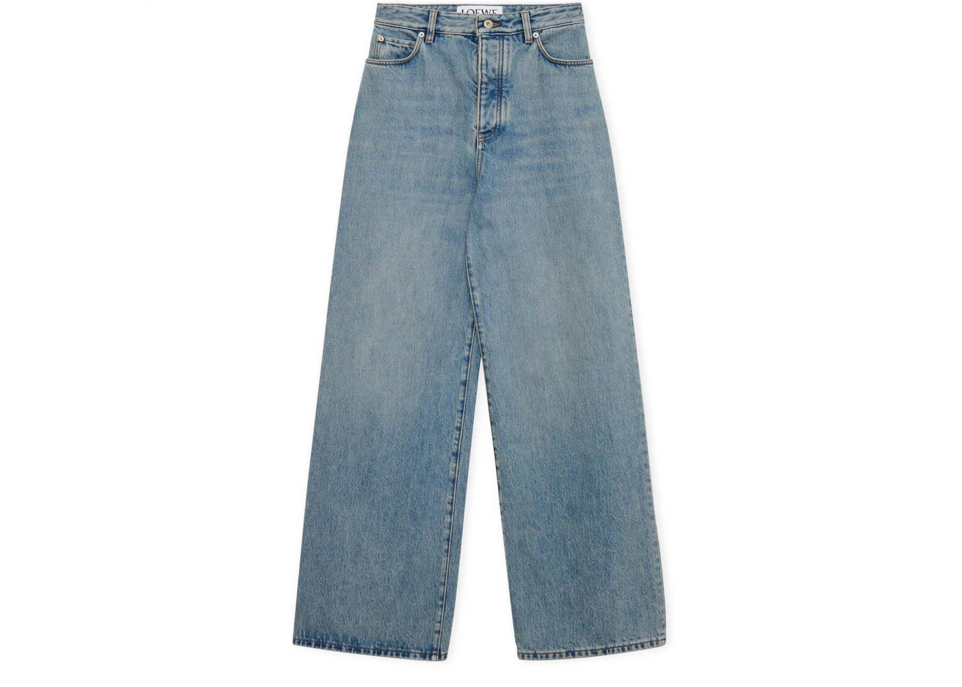 LOEWE High Waisted Jeans Washed Blue
